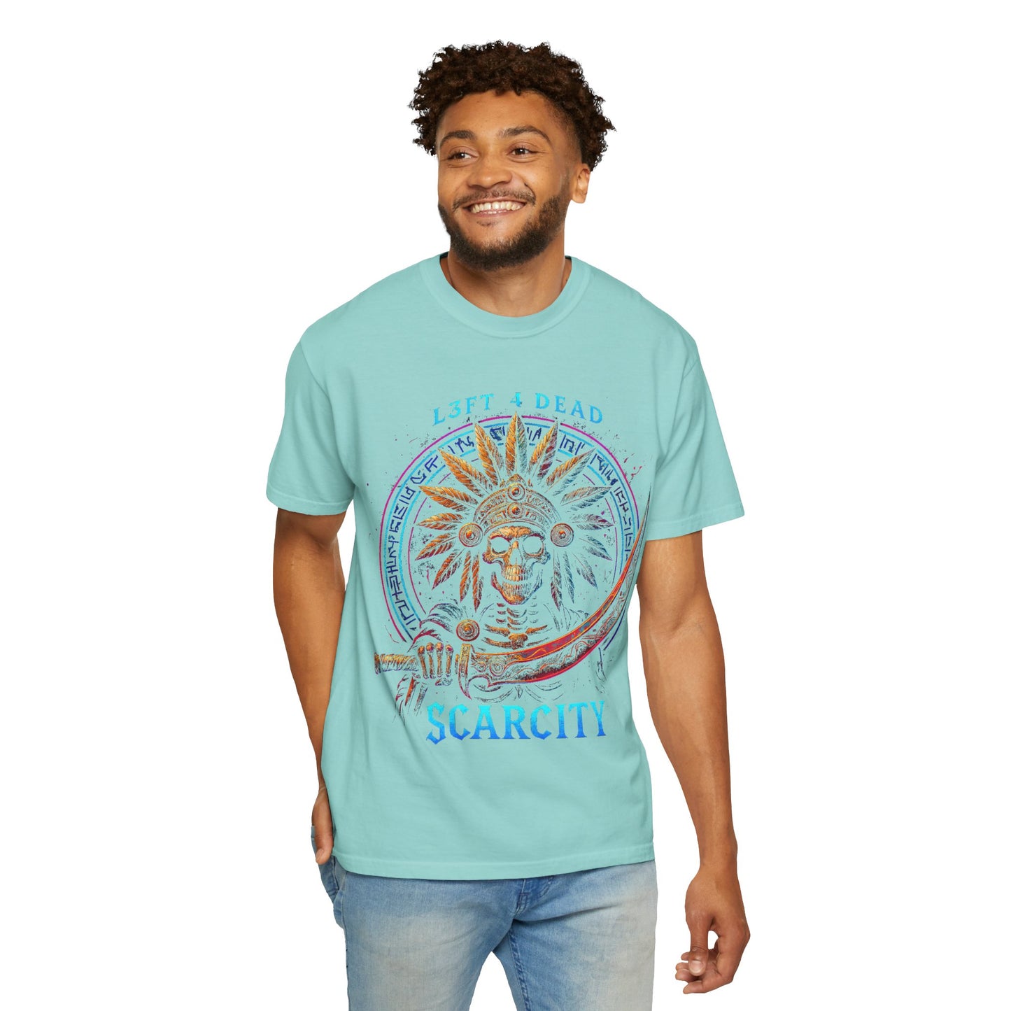 Copy of L3FT 4 DEAD Scarcity Unisex Garment-Dyed T-shirt - Bold Streetwear for Creative Souls