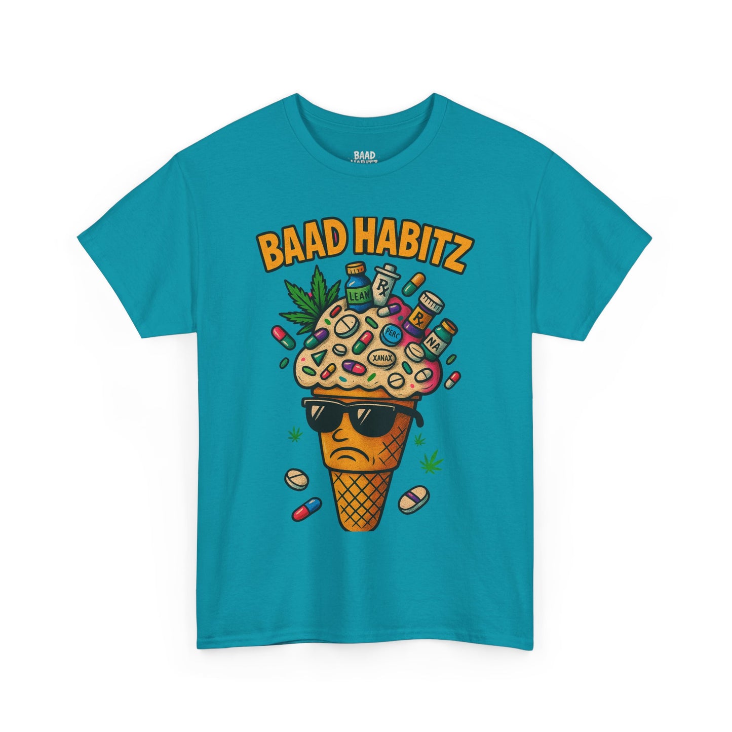 Funny Graphic Tee, Trendy T-Shirt for Casual Wear, Summer Wardrobe Essential, Perfect Gift for Friends, BAAD HABITZ Design