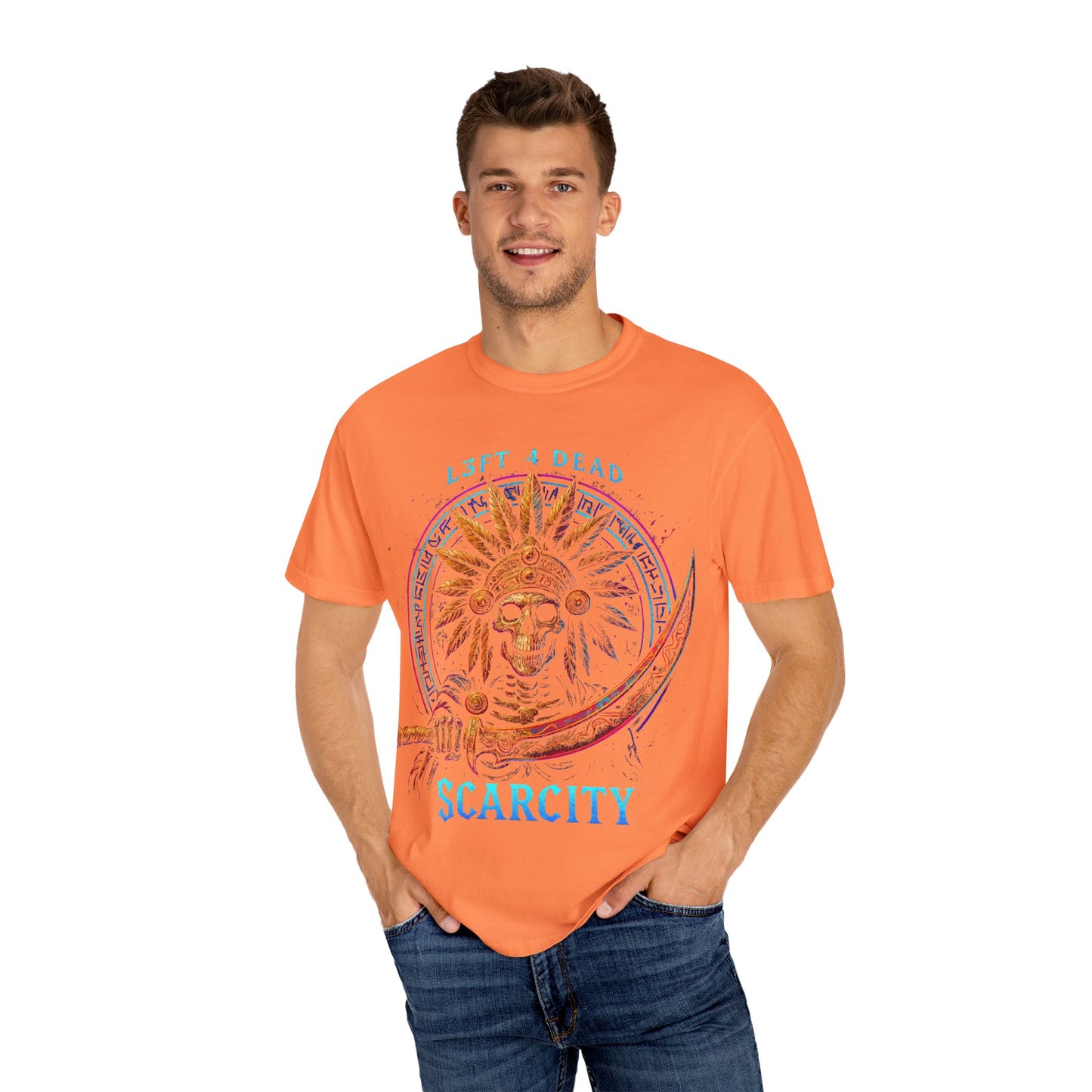 Copy of L3FT 4 DEAD Scarcity Unisex Garment-Dyed T-shirt - Bold Streetwear for Creative Souls