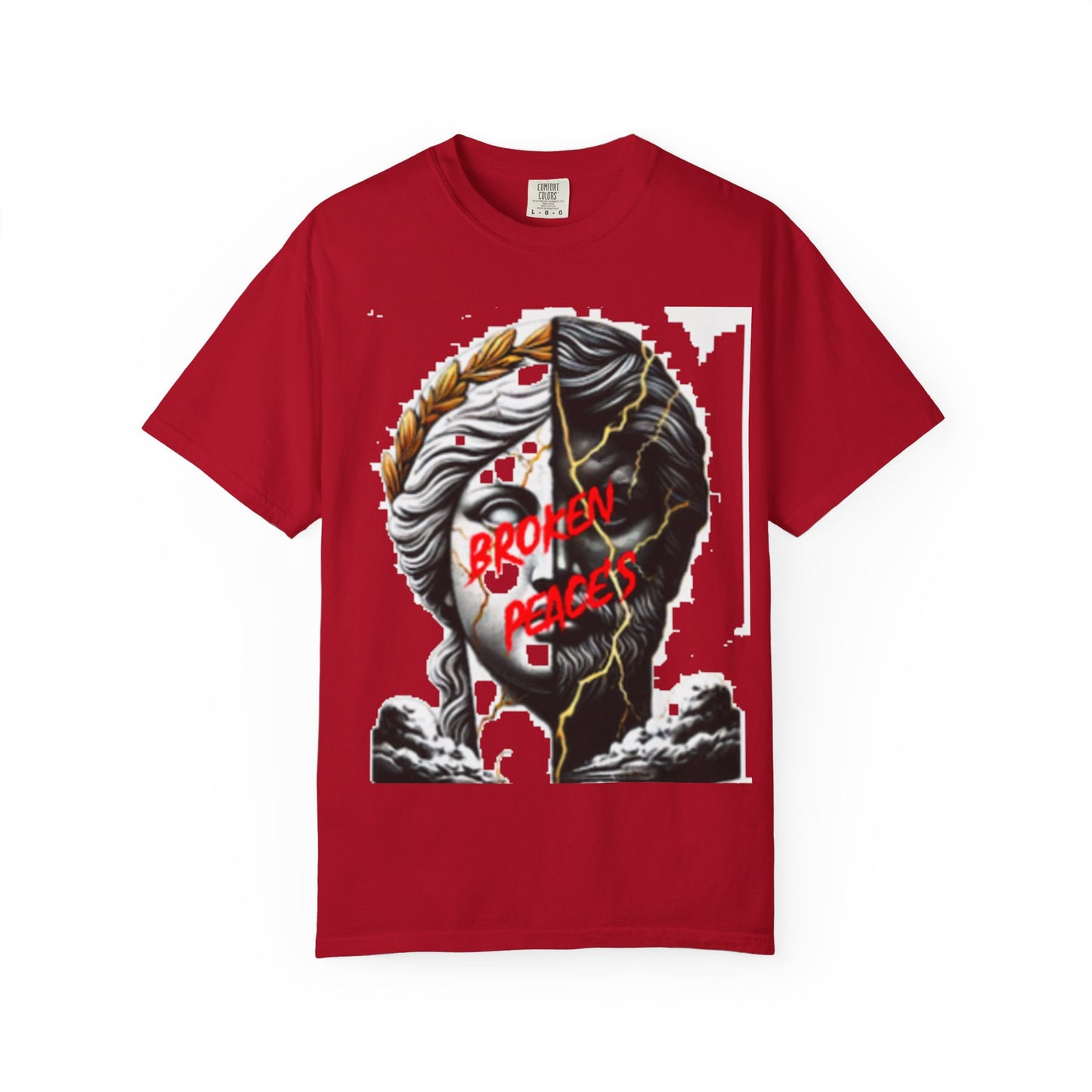 Unisex Garment-Dyed T-shirt - 'Broken Pieces' & 'God Save the Queen' Graphic Tee
