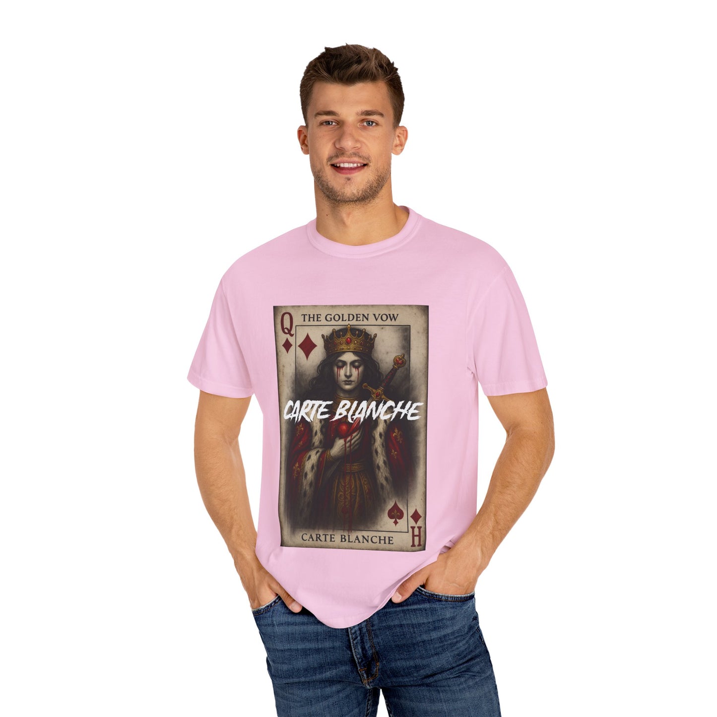 Artistic Unisex T-Shirt - Carte Blanche Playing Card Design
