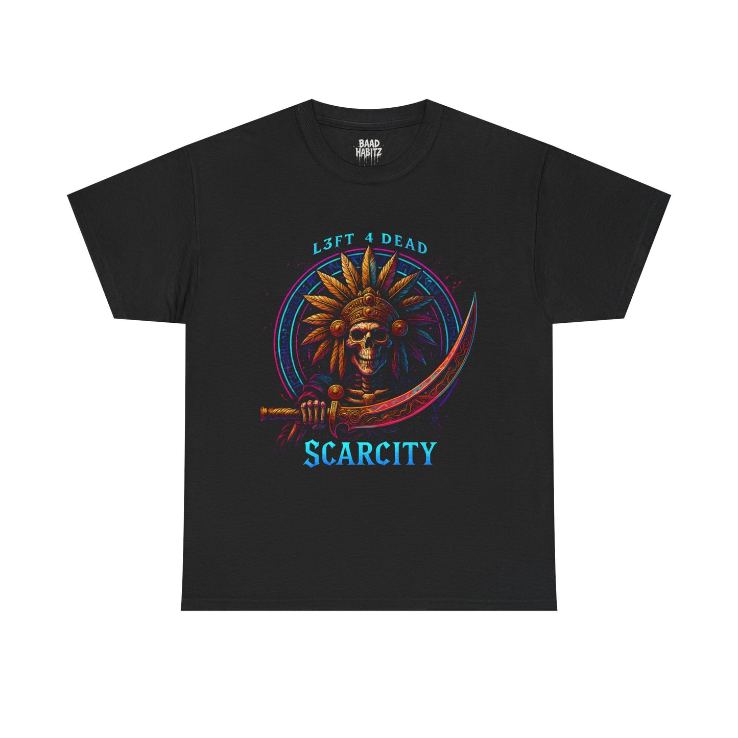 Vintage Graphic Unisex Heavy Cotton Tee - 'Scarcity' Design