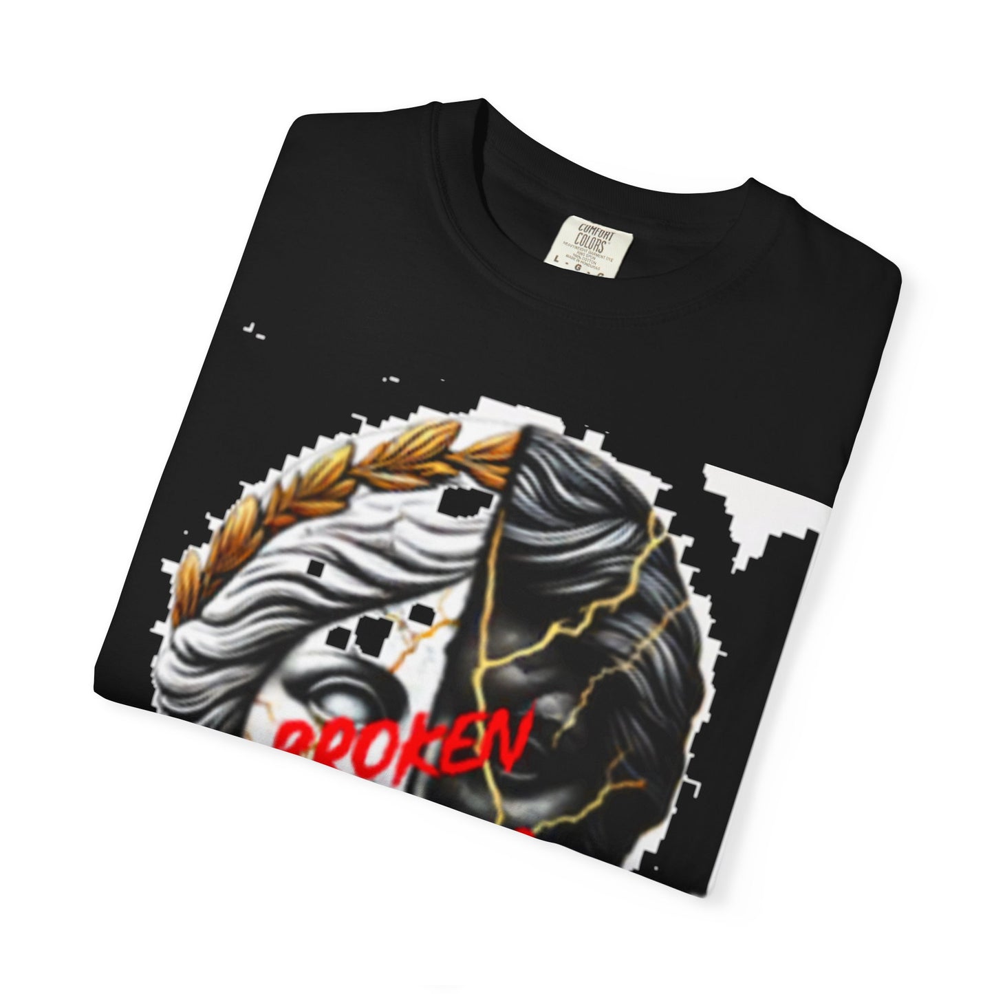 Unisex Garment-Dyed T-shirt - 'Broken Pieces' & 'God Save the Queen' Graphic Tee