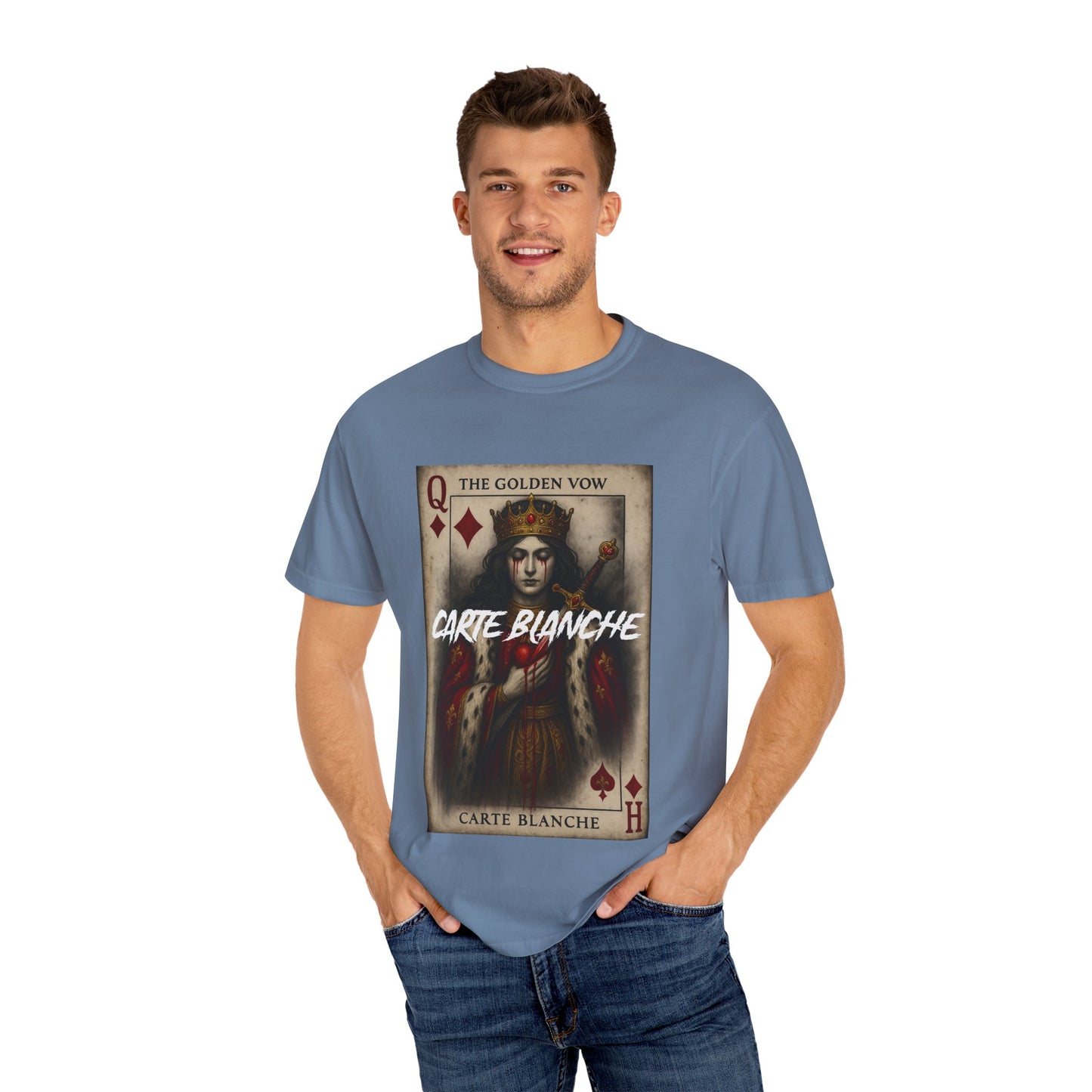 Artistic Unisex T-Shirt - Carte Blanche Playing Card Design