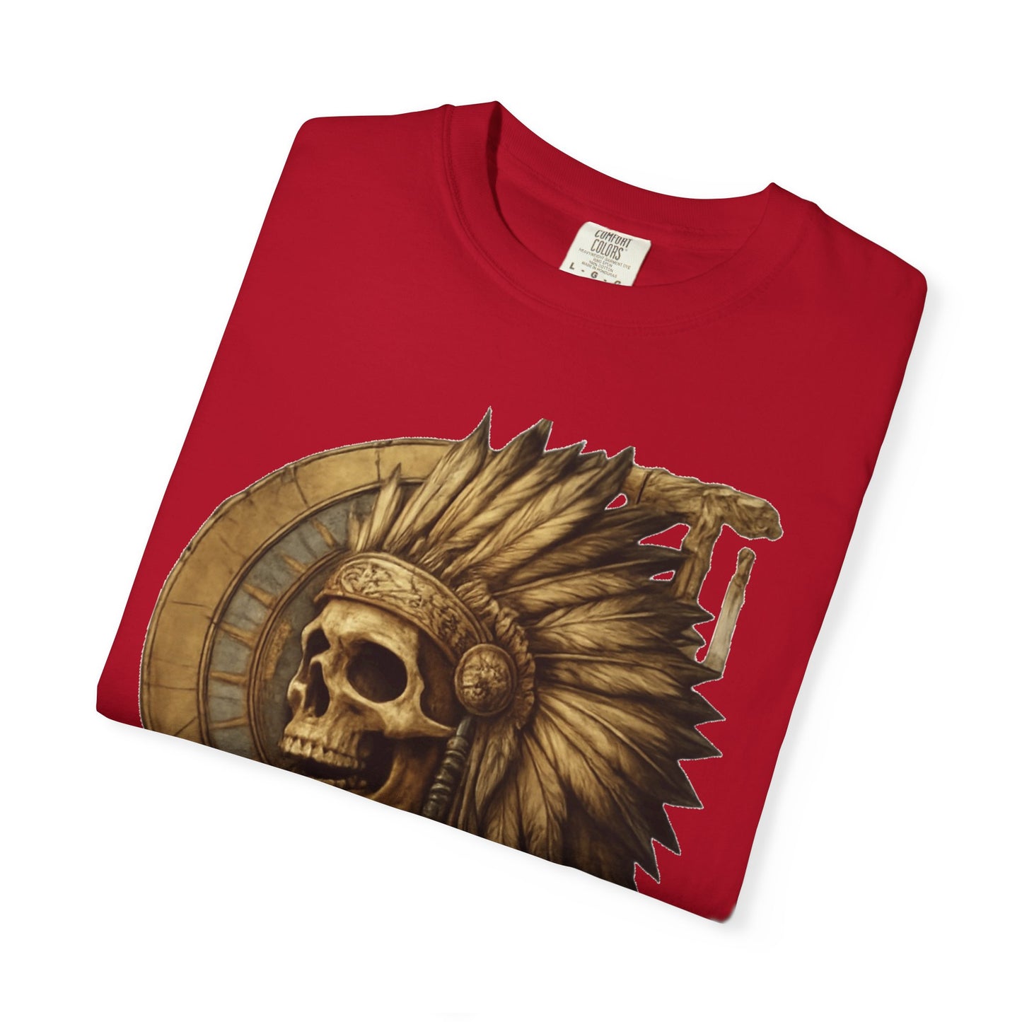 Unisex Garment-Dyed T-Shirt - 'Lost Tribe' Skull Design
