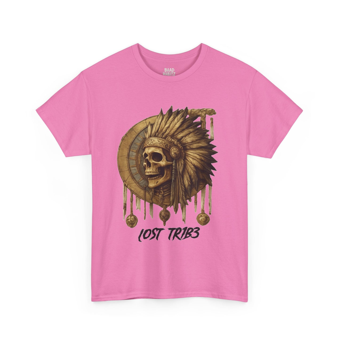 Unisex Heavy Cotton Tee - Lost Tribe Skull Design