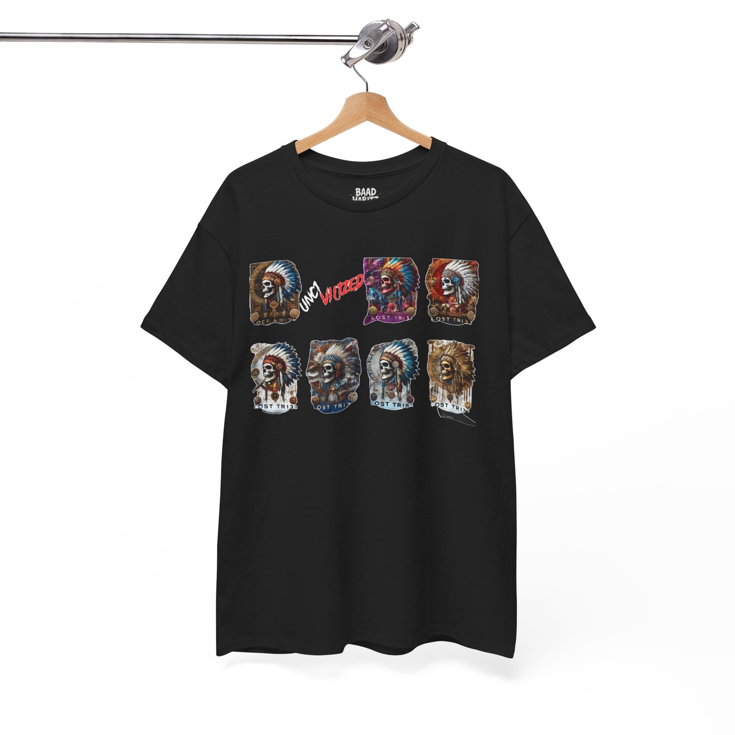 Unisex Heavy Cotton Tee with Lion Art - Free Spirit Tee, Graphic T-Shirt, Casual Wear, Animal Lover Gift, Unique Design Tee