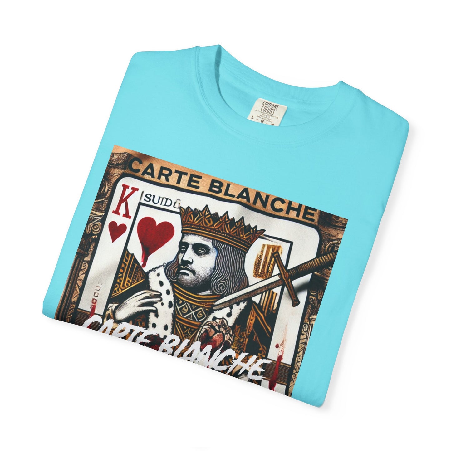 Street Art Graphic T-Shirt - 'God Save the Queen' & 'Carte Blanche' Design