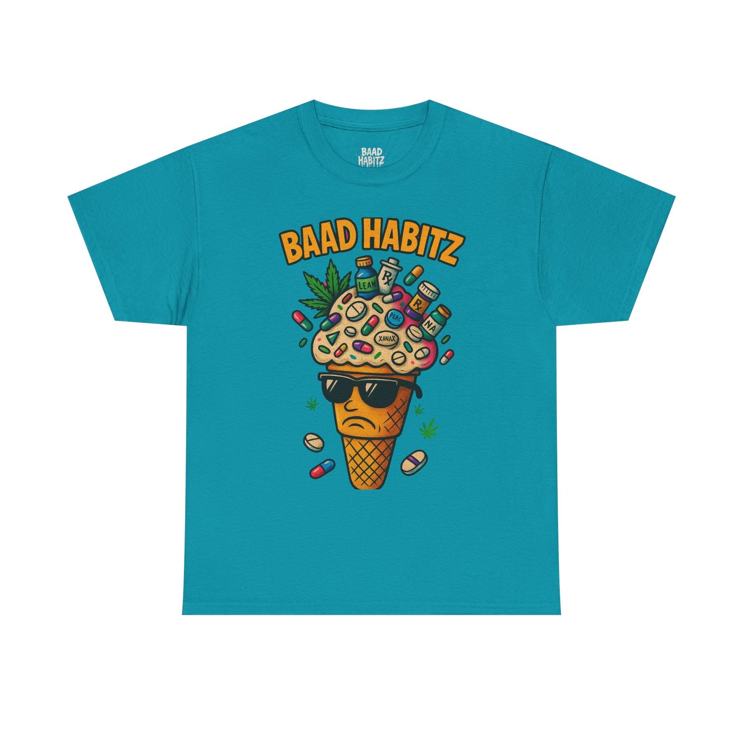 Funny Graphic Tee, Trendy T-Shirt for Casual Wear, Summer Wardrobe Essential, Perfect Gift for Friends, BAAD HABITZ Design