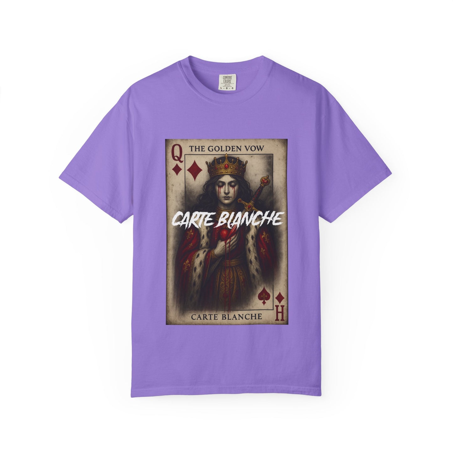 Artistic Unisex T-Shirt - Carte Blanche Playing Card Design