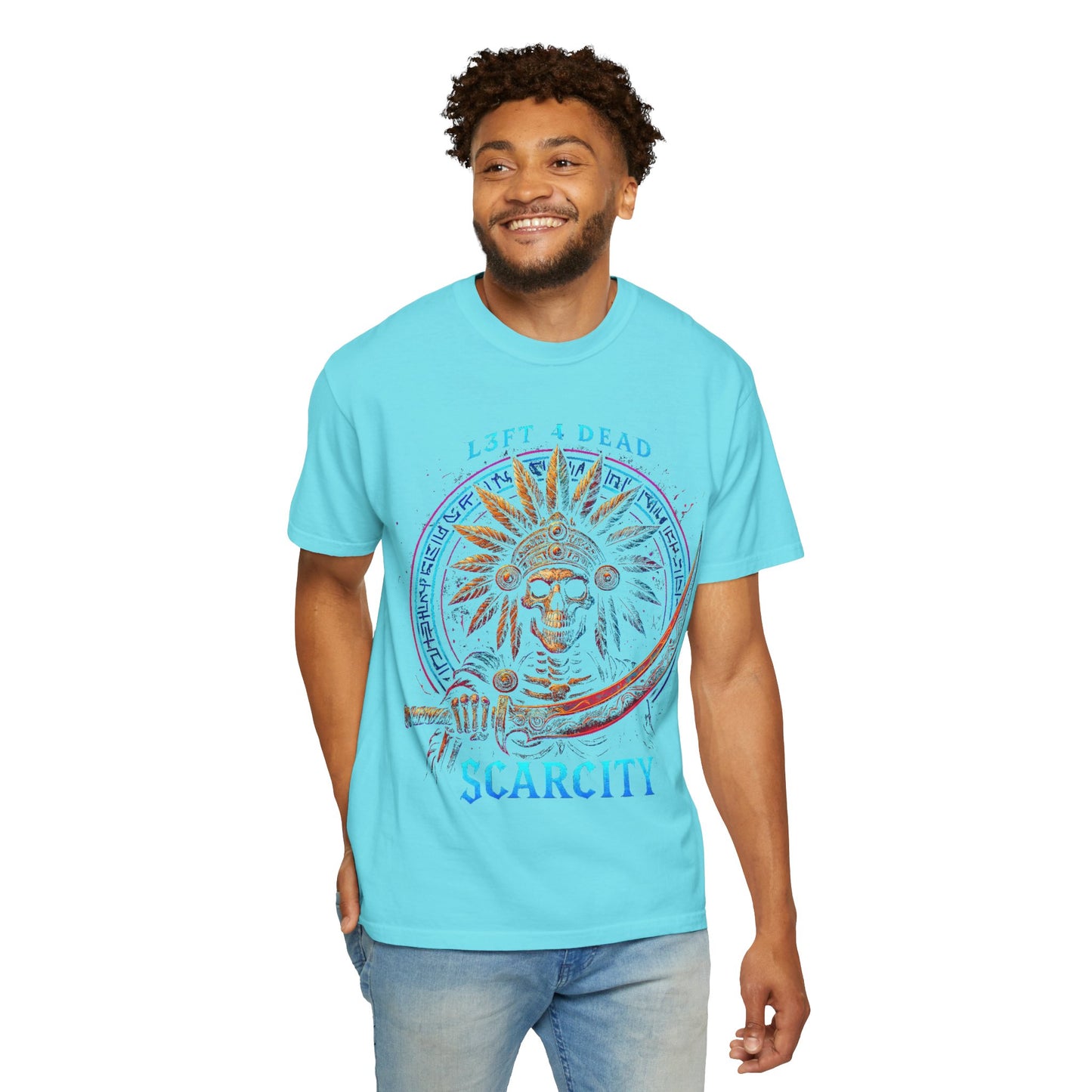 Copy of L3FT 4 DEAD Scarcity Unisex Garment-Dyed T-shirt - Bold Streetwear for Creative Souls