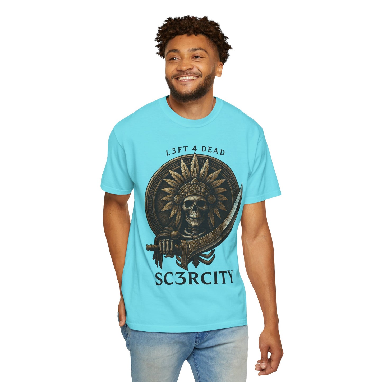 Unisex Garment-Dyed T-Shirt with Skull Design - Perfect for Casual Days and Gifting