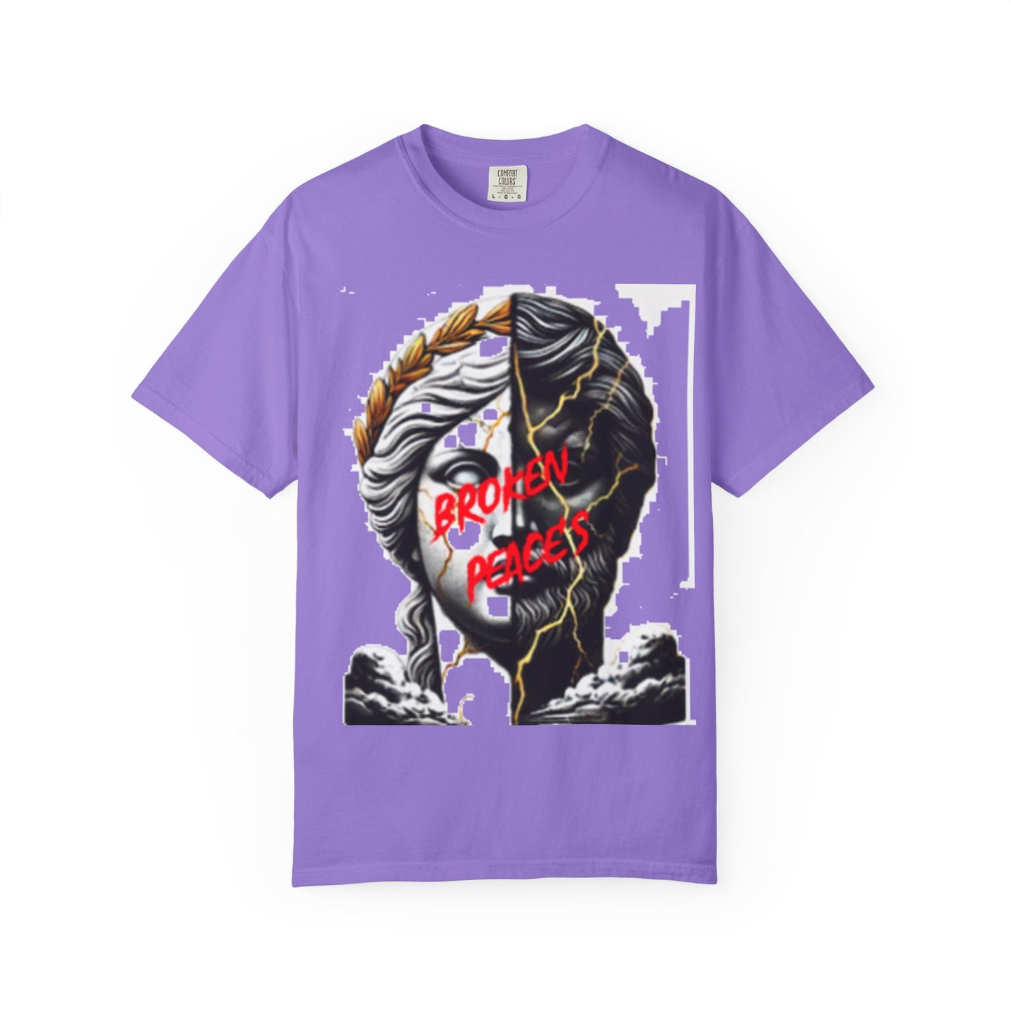 Unisex Garment-Dyed T-shirt - 'Broken Pieces' & 'God Save the Queen' Graphic Tee