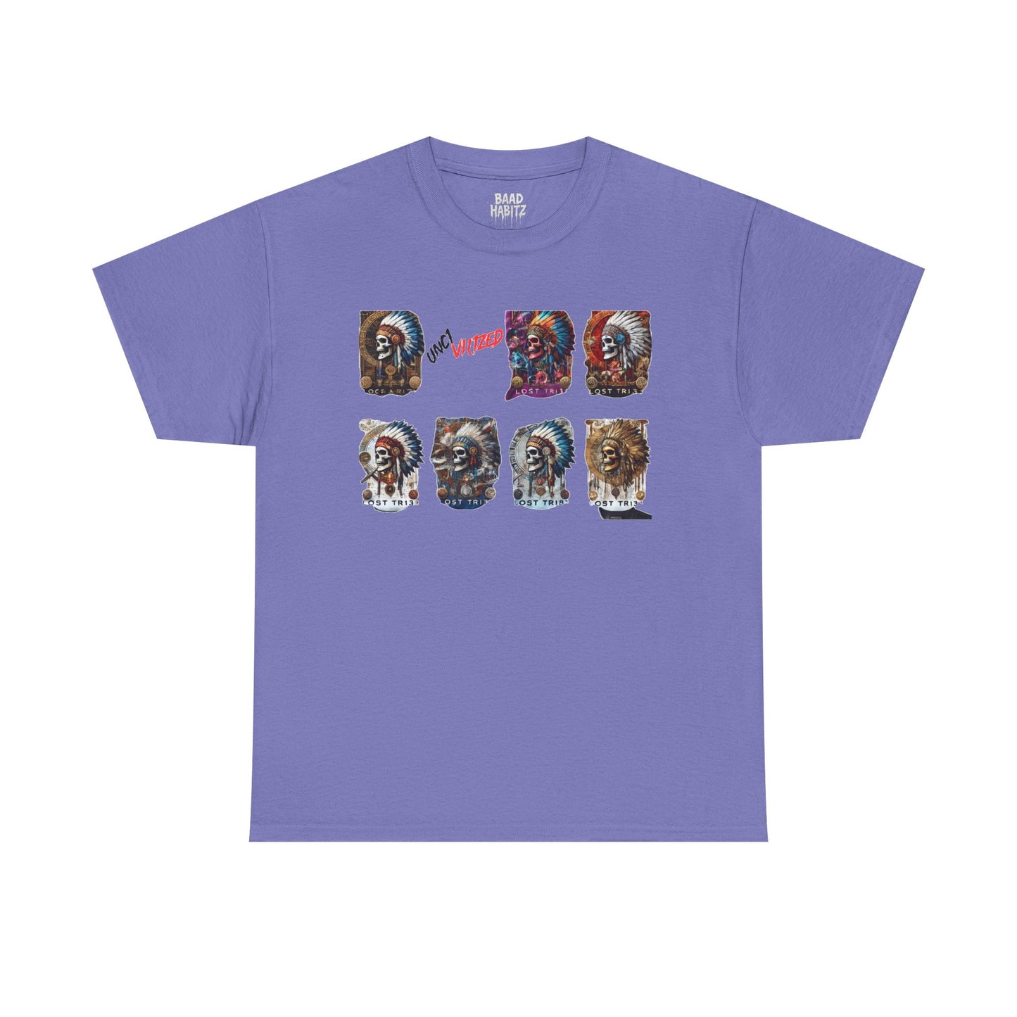 Unisex Heavy Cotton Tee with Lion Art - Free Spirit Tee, Graphic T-Shirt, Casual Wear, Animal Lover Gift, Unique Design Tee