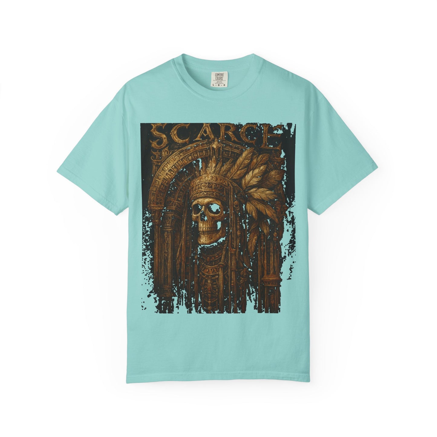 Unisex Garment-Dyed T-Shirt - SCARCE The Lost Skull Design