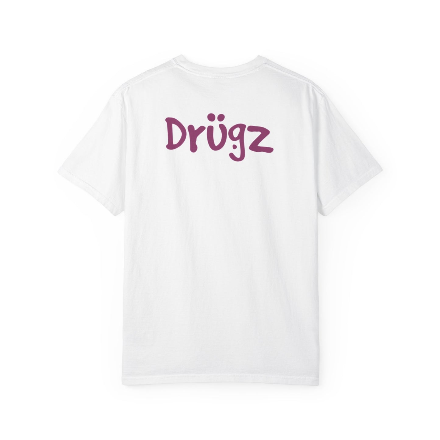 Unisex Garment-Dyed T-Shirt with 'Baad Habitz' Graphic - Fun, Playful Design for Casual Wear