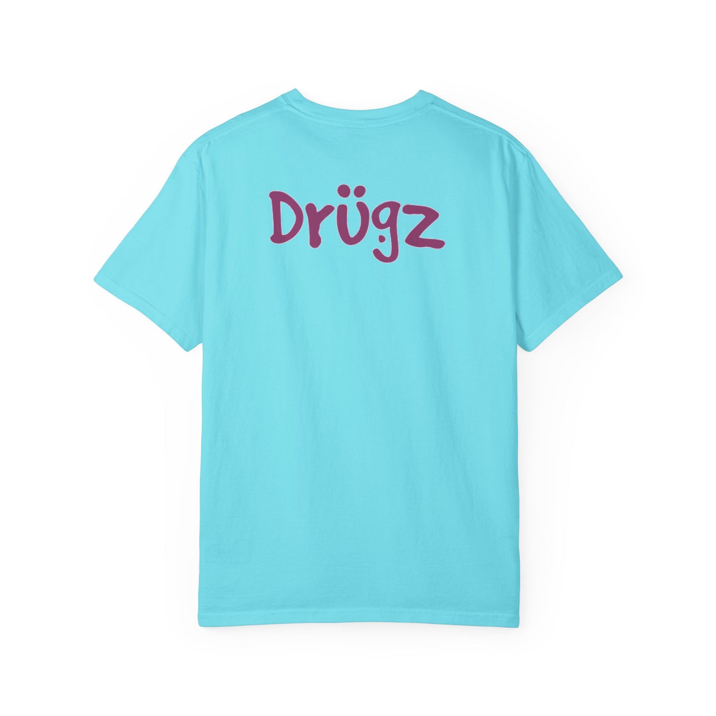 Unisex Garment-Dyed T-Shirt with 'Baad Habitz' Graphic - Fun, Playful Design for Casual Wear
