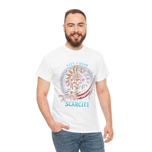 Vintage Graphic Unisex Heavy Cotton Tee - 'Scarcity' Design