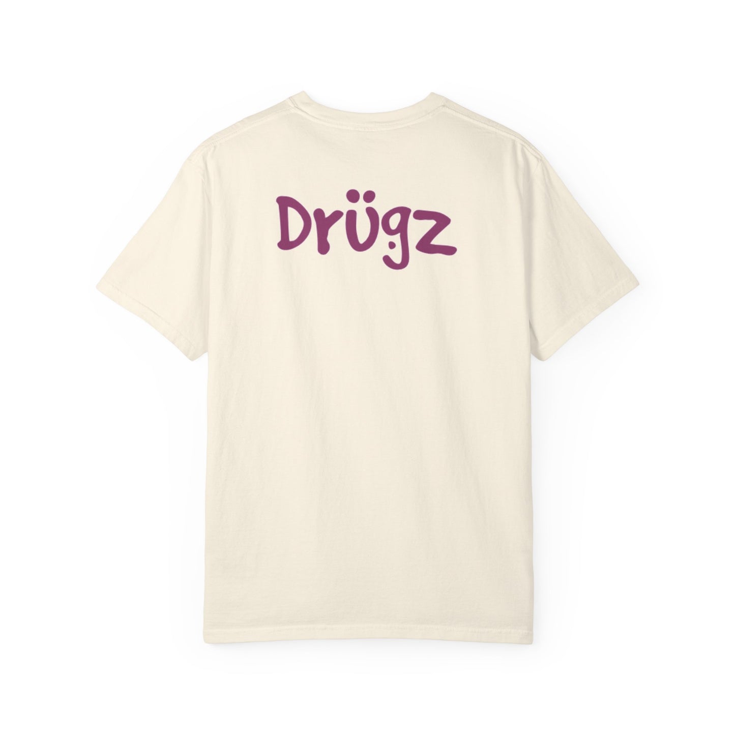 Unisex Garment-Dyed T-Shirt with 'Baad Habitz' Graphic - Fun, Playful Design for Casual Wear