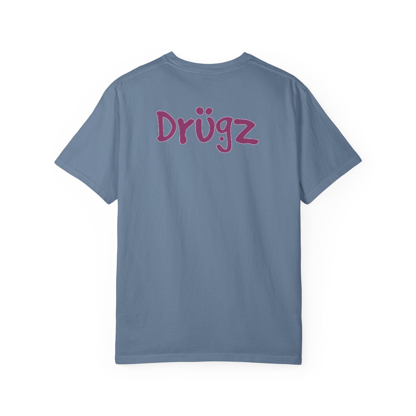 Unisex Garment-Dyed T-Shirt with 'Baad Habitz' Graphic - Fun, Playful Design for Casual Wear