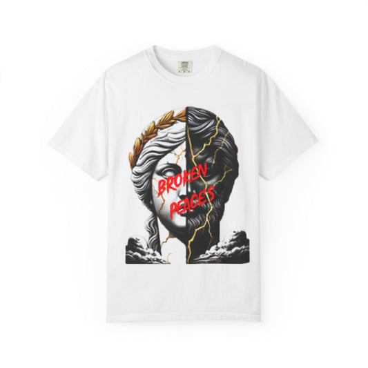 Unisex Garment-Dyed T-shirt - 'Broken Pieces' & 'God Save the Queen' Graphic Tee