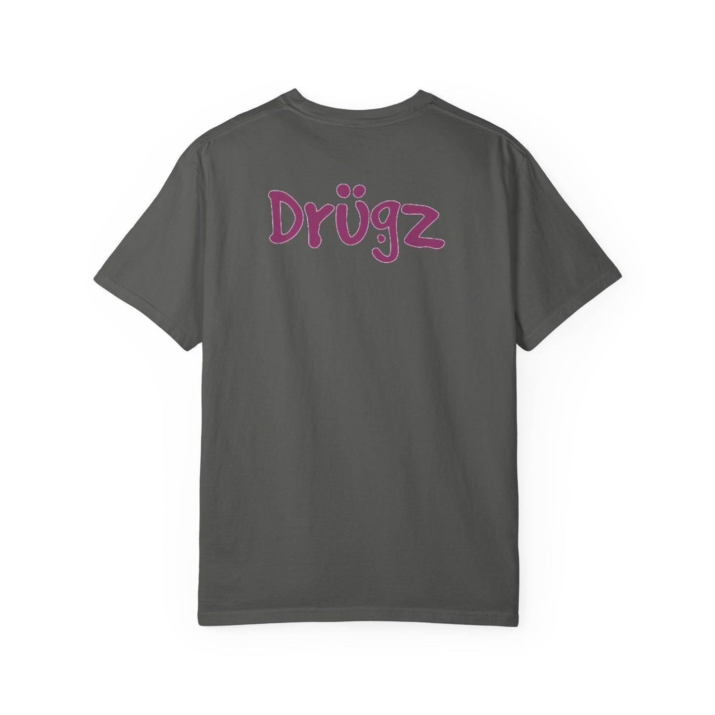 Unisex Garment-Dyed T-Shirt with 'Baad Habitz' Graphic - Fun, Playful Design for Casual Wear