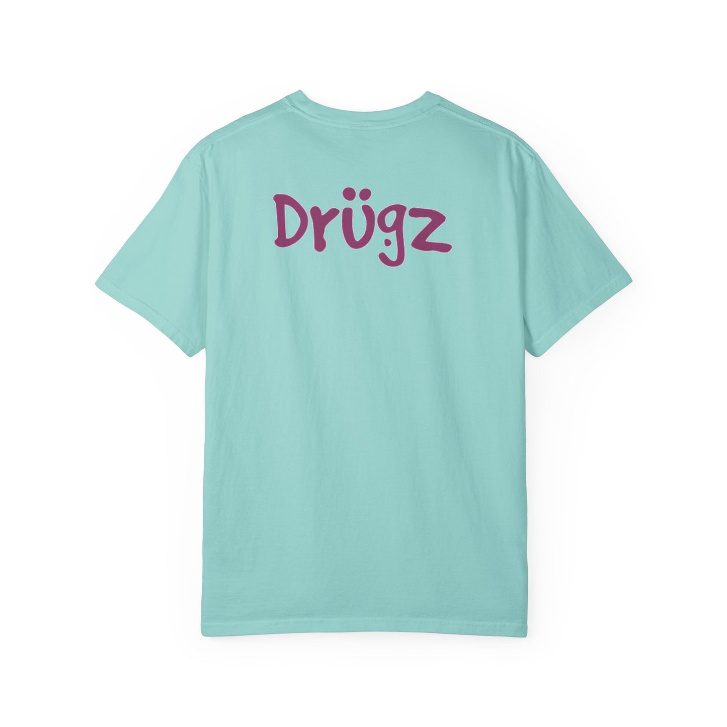 Unisex Garment-Dyed T-Shirt with 'Baad Habitz' Graphic - Fun, Playful Design for Casual Wear