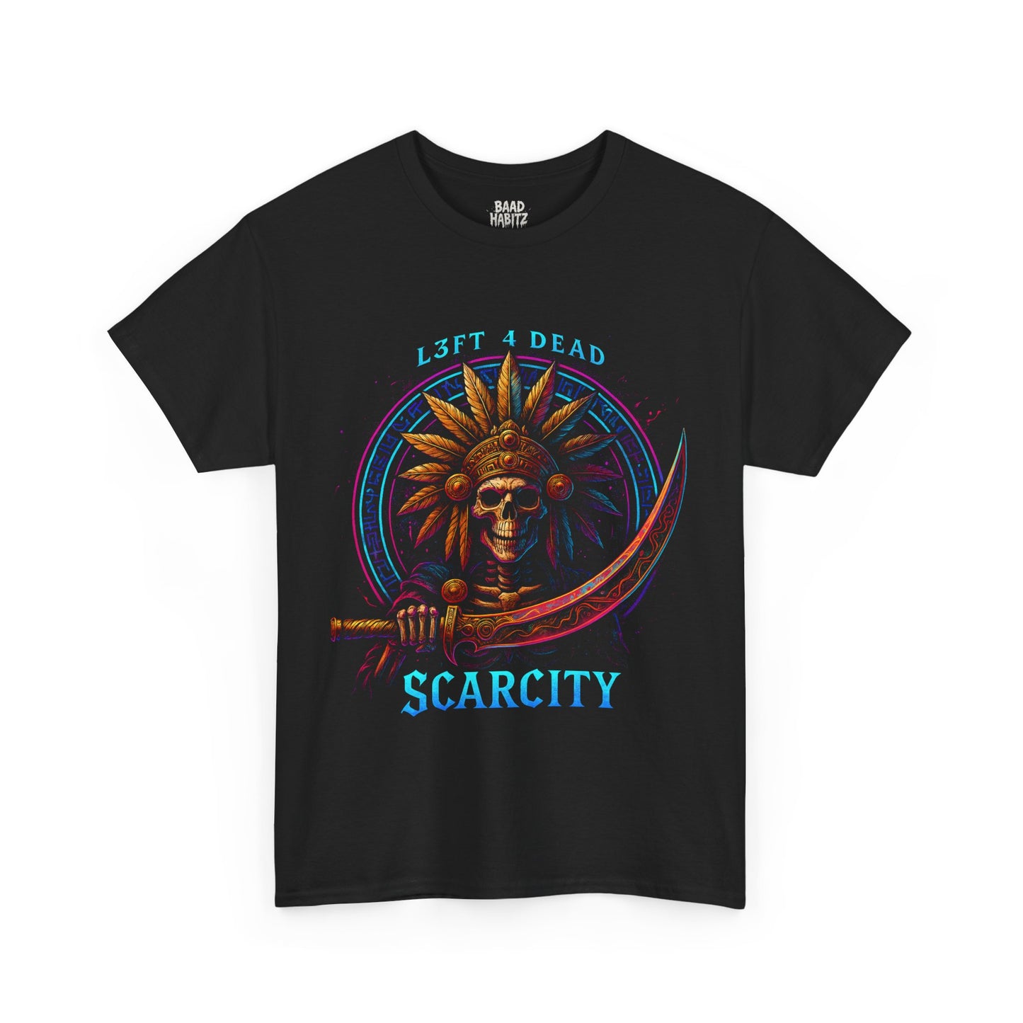 Vintage Graphic Unisex Heavy Cotton Tee - 'Scarcity' Design