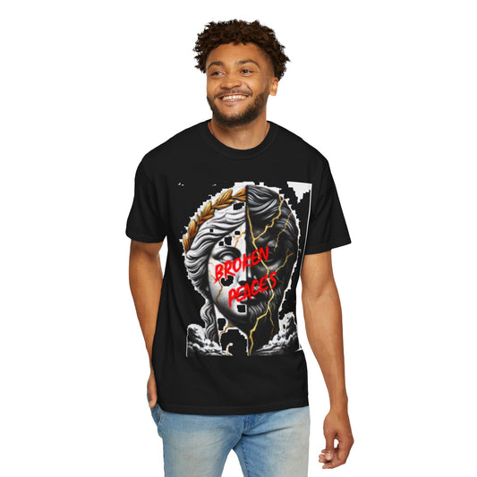 Unisex Garment-Dyed T-shirt - 'Broken Pieces' & 'God Save the Queen' Graphic Tee