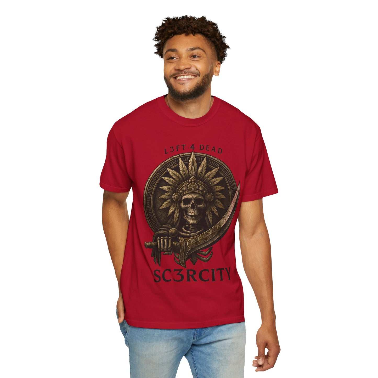 Unisex Garment-Dyed T-Shirt with Skull Design - Perfect for Casual Days and Gifting